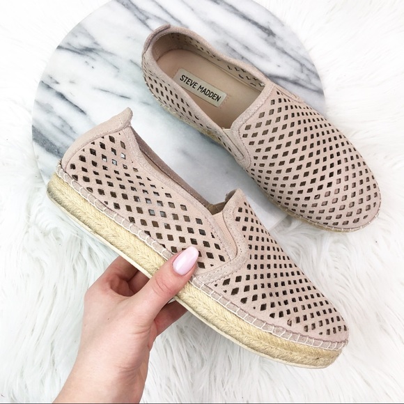 Steve Madden Shoes - Steve Madden Pink Suede Emily Slip Ons